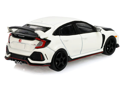 2018 Honda Civic Type-R (FK8) RHD (Right Hand Drive) Championship White with Carbon Hood "Tokyo Torque" Series 10 1/64 Diecast Model Car