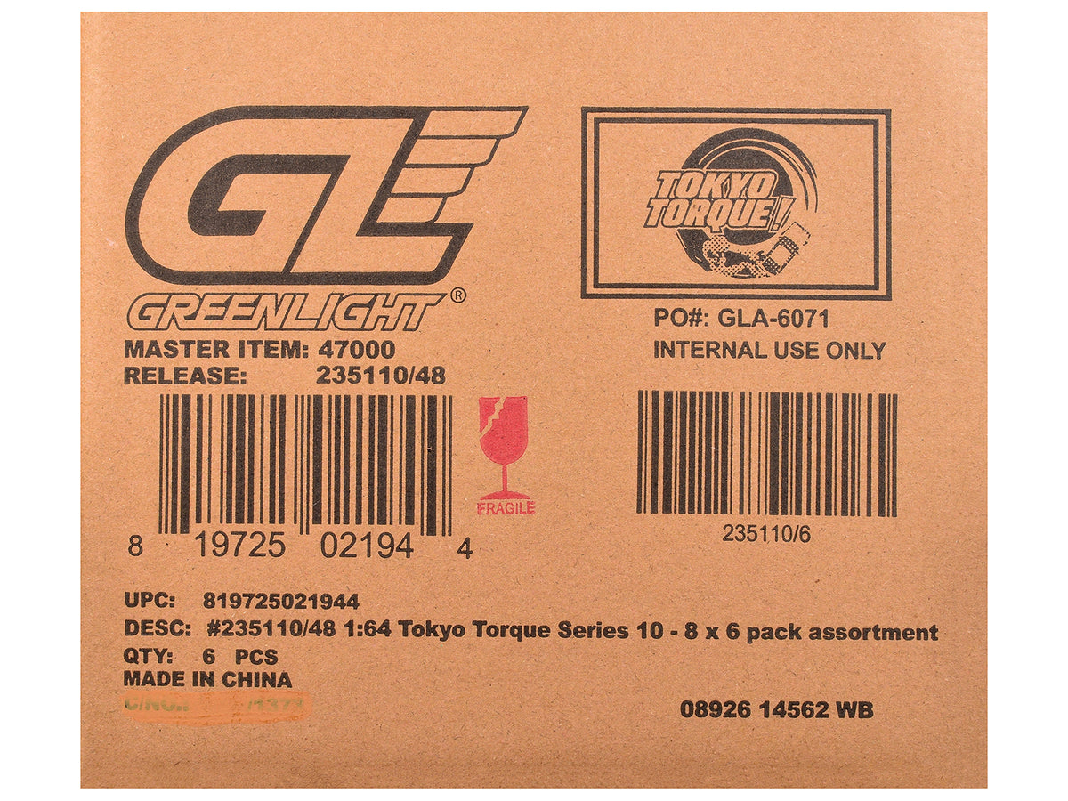 "Tokyo Torque" Series 10 Set of 6 pieces 1/64 Diecast Model Cars