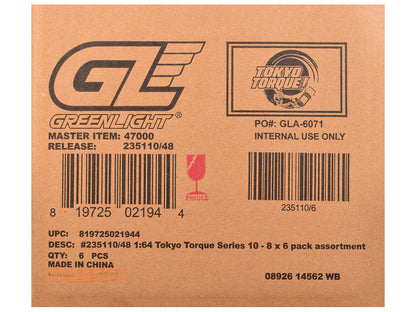 "Tokyo Torque" Series 10 Set of 6 pieces 1/64 Diecast Model Cars