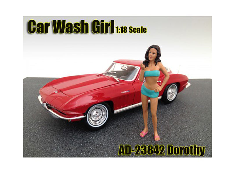 Car Wash Girl Dorothy Figurine for 1/18 Scale Models
