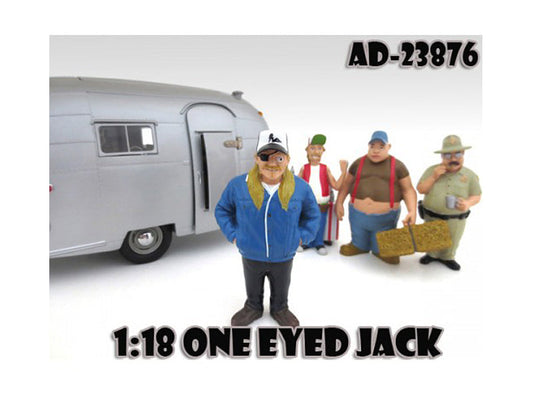 One Eyed Jack "Trailer Park" Figure For 1:18 Scale Diecast Model Cars