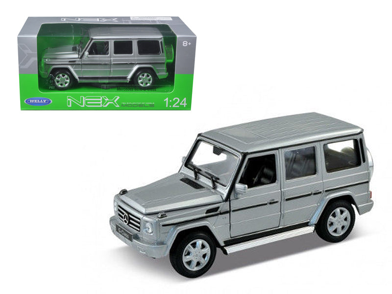 Mercedes Benz G Class Wagon Silver 1/24-1/27 Diecast Model Car