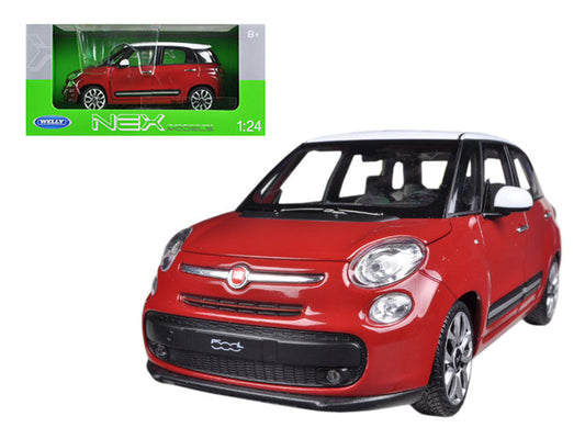 2013 Fiat 500L Red 1/24 Diecast Car Model