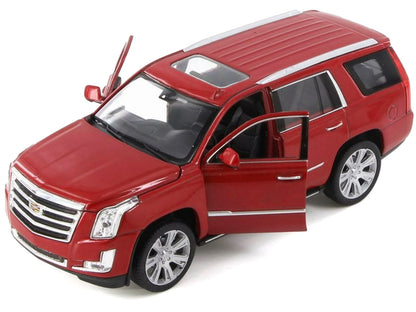2017 Cadillac Escalade with Sunroof Red Metallic 1/24-1/27 Diecast Model Car