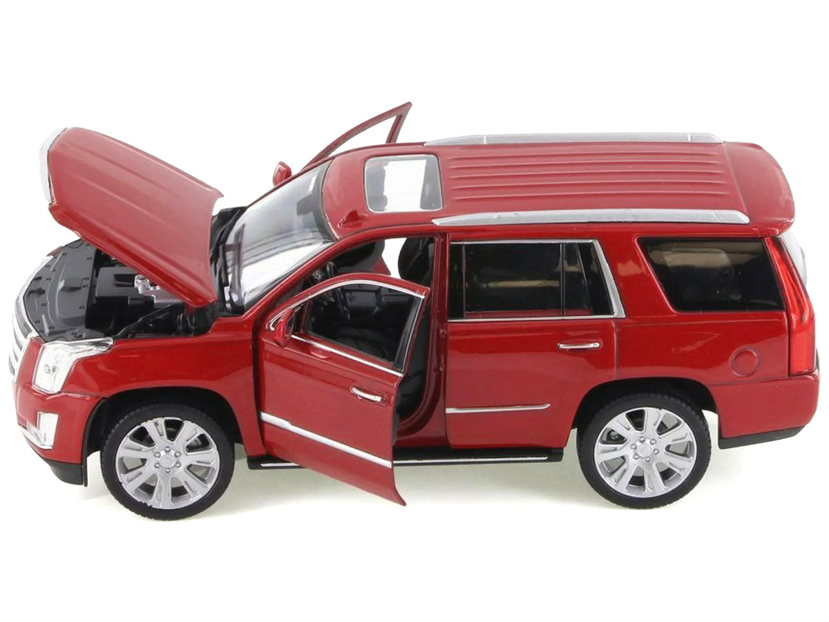 2017 Cadillac Escalade with Sunroof Red Metallic 1/24-1/27 Diecast Model Car