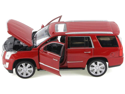 2017 Cadillac Escalade with Sunroof Red Metallic 1/24-1/27 Diecast Model Car