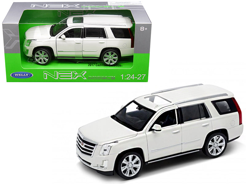 2017 Cadillac Escalade with Sunroof White 1/24-1/27 Diecast Model Car