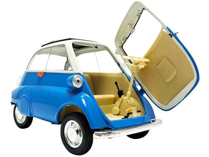 BMW Isetta Blue and White "NEX Models" 1/18 Diecast Model Car