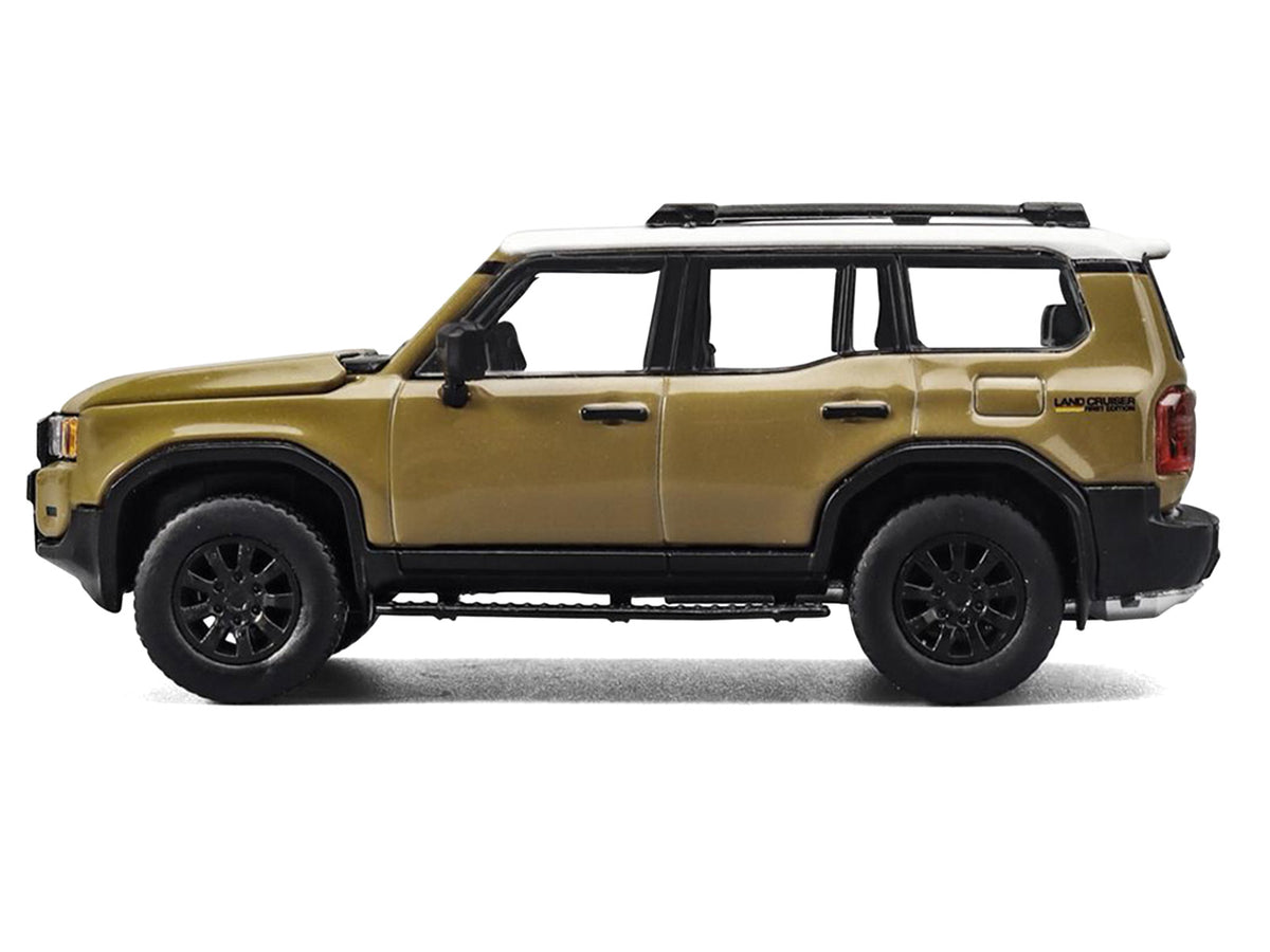 Toyota Land Cruiser 250 Sand with White Top 1/64 Diecast Model Car