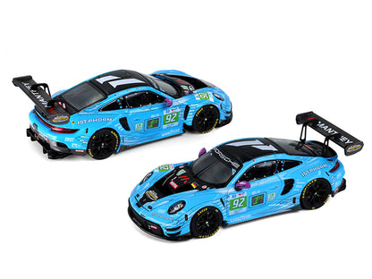 Porsche 911 GT3 R (992) #92 Ryan Hardwick - Richard Lietz - Riccardo Pera "Manthey 1st Phorm" LMGT3 Class Winner "24 Hours of Le Mans" (2025) 1/64 Diecast Model Car