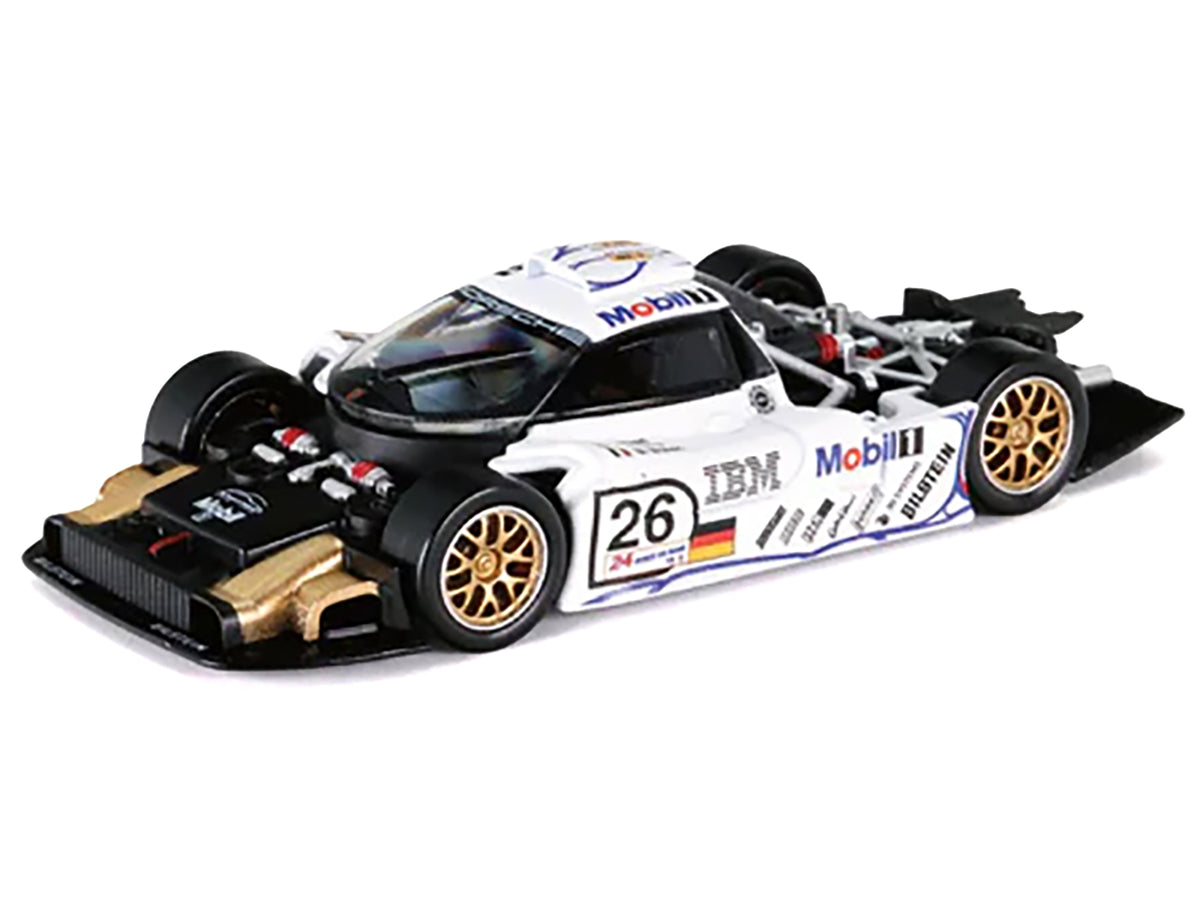 Porsche 911 GT1 #26 Allan McNish - Stephane Ortelli - Laurent Aiello "Porsche AG" Winner "24 Hours of Le Mans" (1998) 1/64 Diecast Model Car