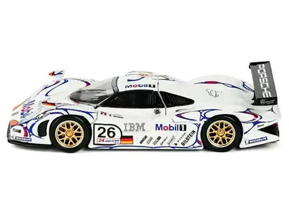 Porsche 911 GT1 #26 Allan McNish - Stephane Ortelli - Laurent Aiello "Porsche AG" Winner "24 Hours of Le Mans" (1998) 1/64 Diecast Model Car