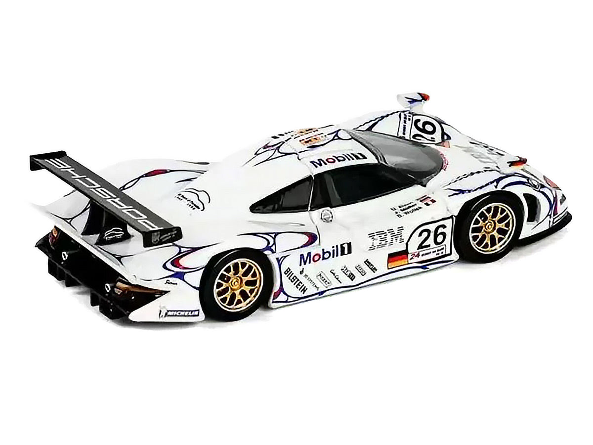 Porsche 911 GT1 #26 Allan McNish - Stephane Ortelli - Laurent Aiello "Porsche AG" Winner "24 Hours of Le Mans" (1998) 1/64 Diecast Model Car