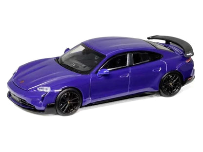 Porsche Taycan Turbo GT Purple 1/64 Diecast Model Car