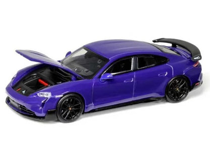 Porsche Taycan Turbo GT Purple 1/64 Diecast Model Car