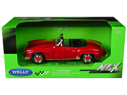 1955 Mercedes-Benz 190 SL Red "NEX Models" Series 1/24 Diecast Model Car