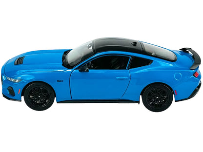2024 Ford Mustang GT 5.0 Blue with Black Top "NEX Models" Series 1/25 Diecast Model Car