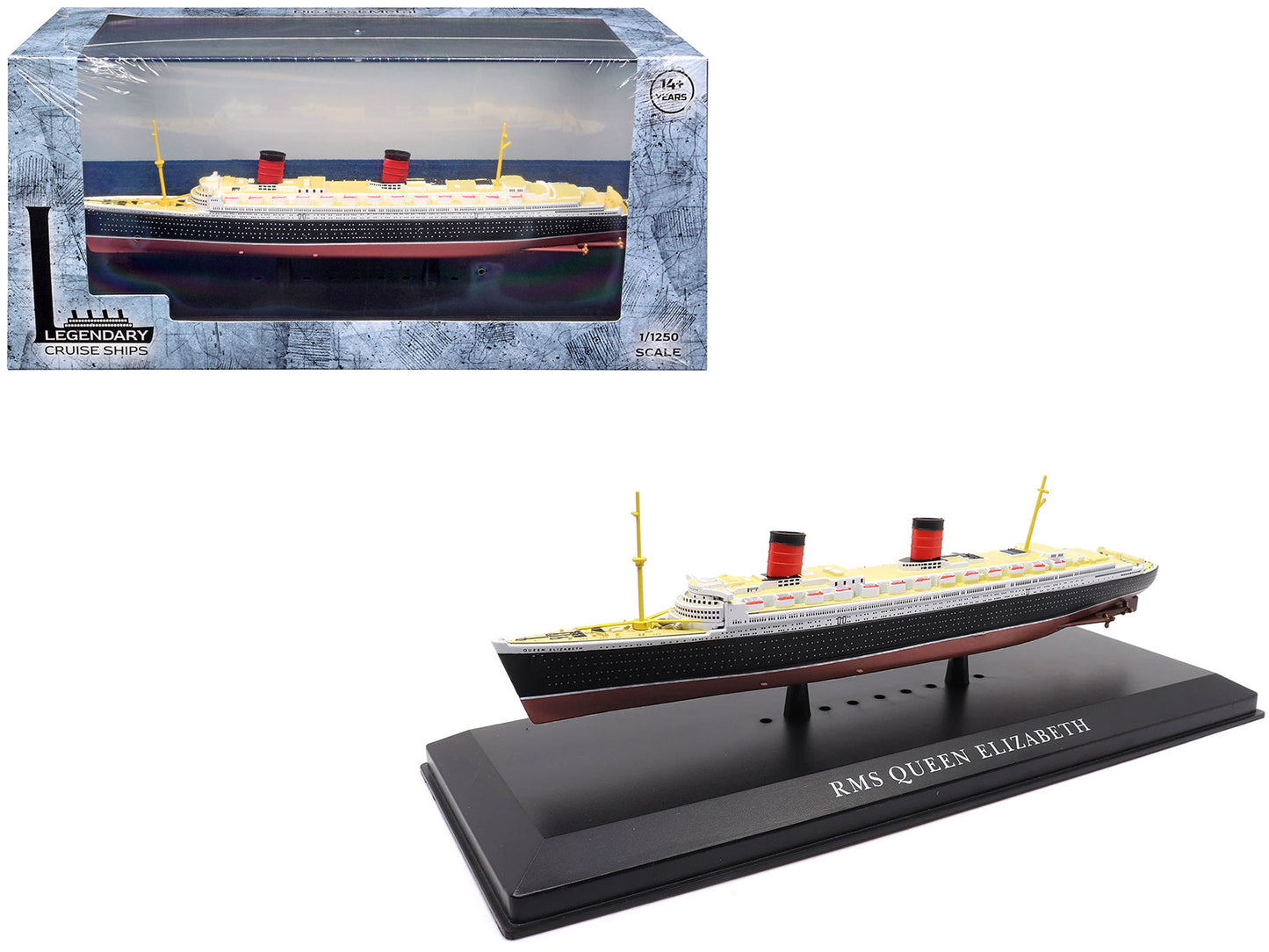 RMS Queen Elizabeth Passenger Ship 1/1250 Diecast Model