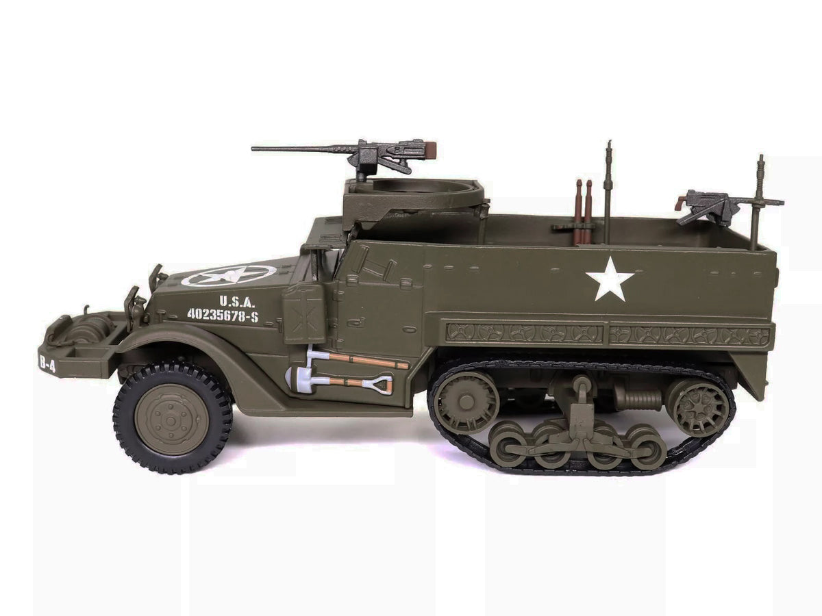 M3 Half-Track AFV with M2HB Machine Gun Olive Drab "United States Army" 1/43 Diecast Model