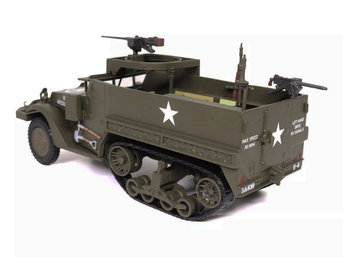 M3 Half-Track AFV with M2HB Machine Gun Olive Drab "United States Army" 1/43 Diecast Model