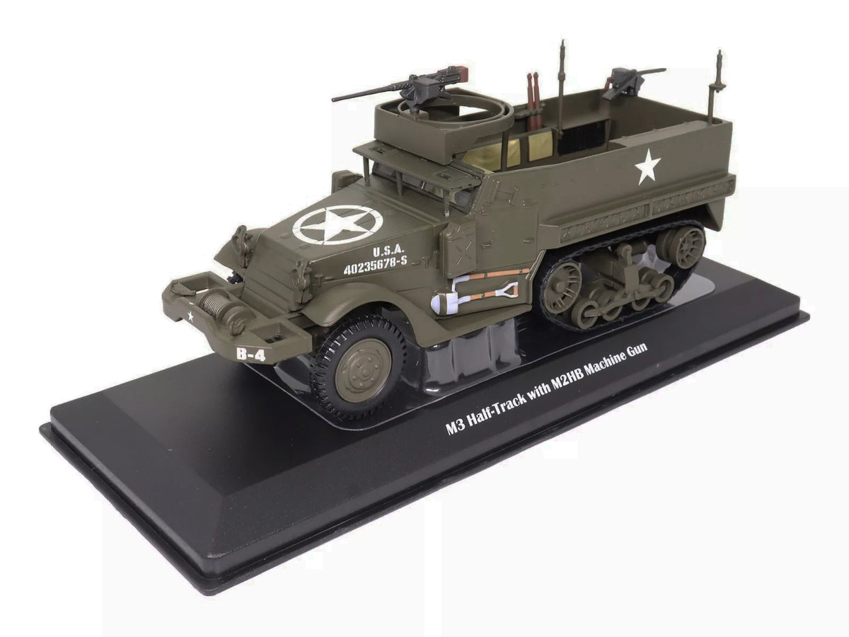 M3 Half-Track AFV with M2HB Machine Gun Olive Drab "United States Army" 1/43 Diecast Model