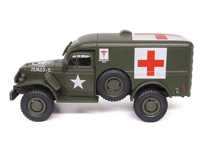 Dodge WC54 Ambulance Olive Drab "United States Army" 1/43 Diecast Model