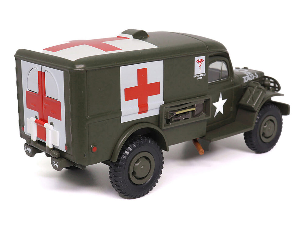 Dodge WC54 Ambulance Olive Drab "United States Army" 1/43 Diecast Model