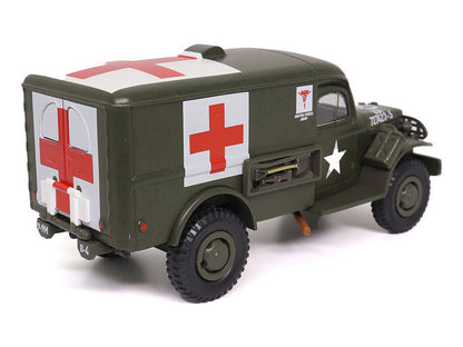 Dodge WC54 Ambulance Olive Drab "United States Army" 1/43 Diecast Model