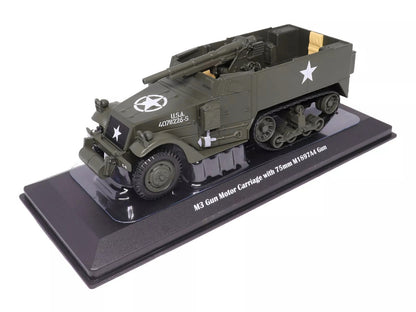 M3 Gun Motor Carriage with 75mm M1897A4 Gun Olive Drab "United States Army" 1/43 Diecast Model