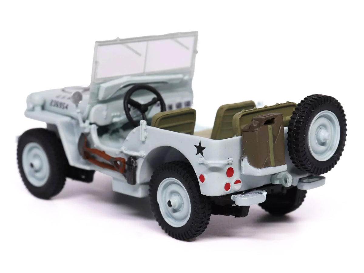 Willys Jeep 1/4-Ton Car Light Blue "United States Navy" 1/43 Diecast Model