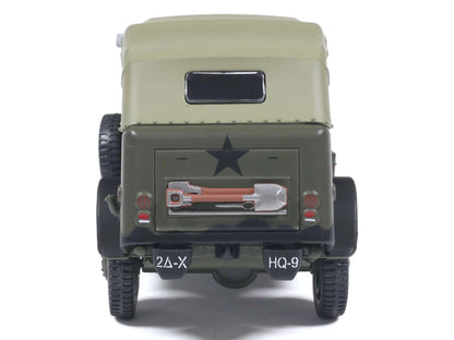 Dodge WC-6 Command Car with Canvas Top Olive Drab "2nd Armored Division France" (1944) United States Army 1/43 Diecast Model