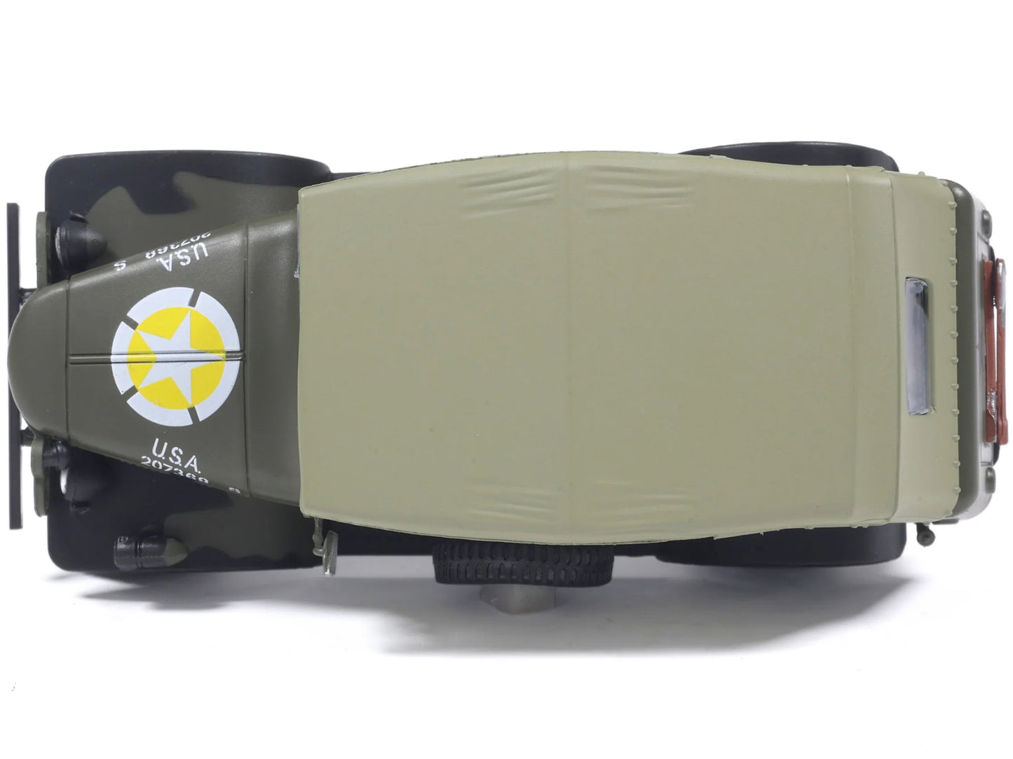 Dodge WC-6 Command Car with Canvas Top Olive Drab "2nd Armored Division France" (1944) United States Army 1/43 Diecast Model