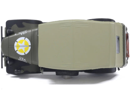 Dodge WC-6 Command Car with Canvas Top Olive Drab "2nd Armored Division France" (1944) United States Army 1/43 Diecast Model