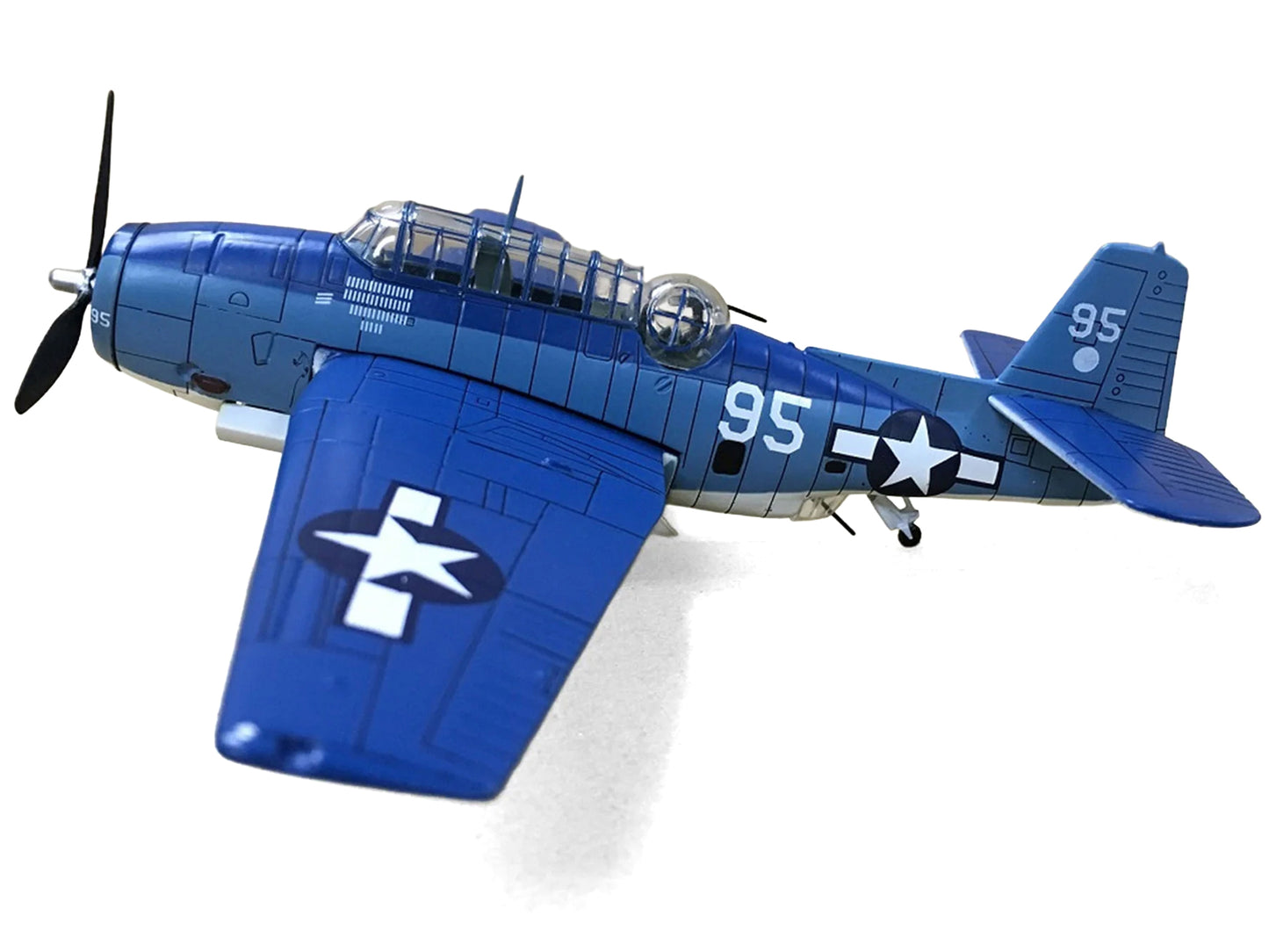 Grumman TBF Avenger Bomber Aircraft "White 95 USS Hornet" (1944) United States Navy 1/72 Diecast Model