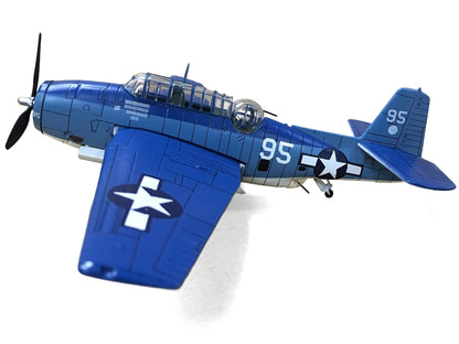Grumman TBF Avenger Bomber Aircraft "White 95 USS Hornet" (1944) United States Navy 1/72 Diecast Model