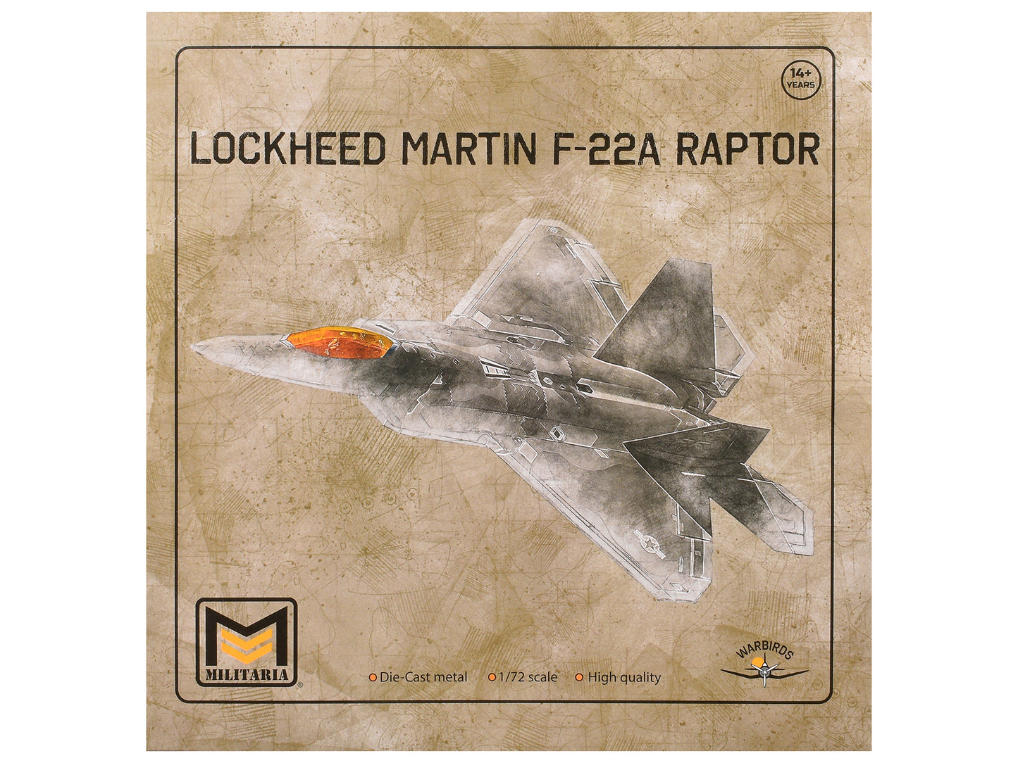 Lockheed Martin F-22A Raptor Aircraft "1st FW 94th FS" United States Air Force 1/72 Diecast Model