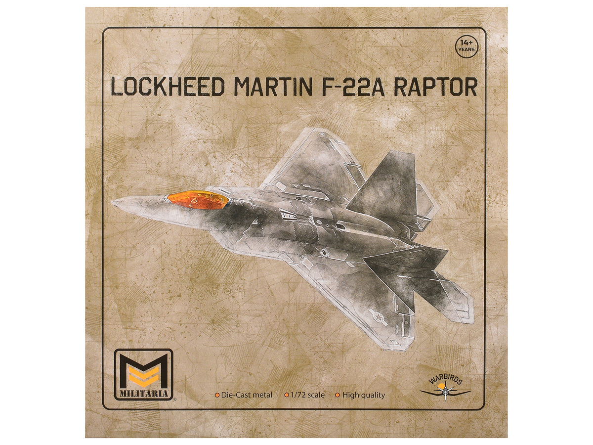 Lockheed Martin F-22A Raptor Aircraft "1st FW 94th FS" United States Air Force 1/72 Diecast Model