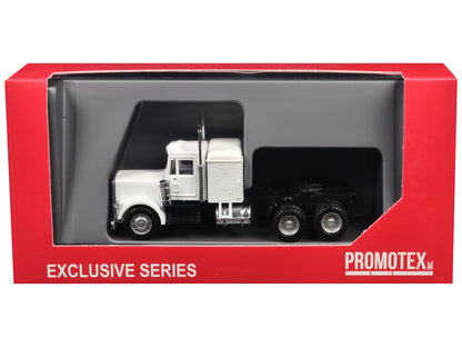 Peterbilt Sleeper Cab White 1/87 (HO) Plastic Model Car