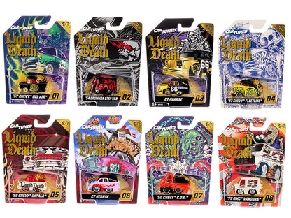 "Liquid Death" 2026 Series 1 Set of 8 Pieces Diecast Model Cars