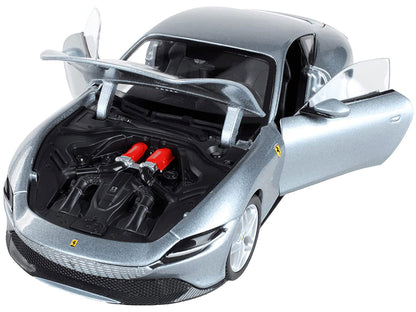 Ferrari Roma Gray Metallic "Race + Play" Series 1/24 Diecast Model Car