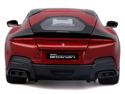 Ferrari 12Cilindri Red Metallic with Black Top "Race + Play" Series 1/24 Diecast Model Car