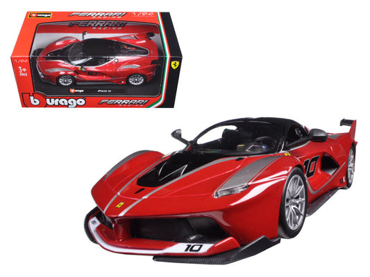 Ferrari Racing FXX-K #10 Red 1/24 Diecast Model Car