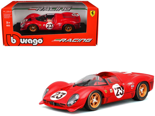 Ferrari 330 P4 #23 Lorenzo Bandini - Chris Amon "Ferrari S.P.A." Winner "24 Hours of Daytona" (1967) "Racing" Series 1/24 Diecast Model Car