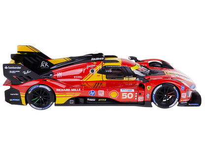 Ferrari 499P #50 Antonio Fuoco - Miguel Molina - Nicklas Nielsen "Ferrari AF Corse" Winner "24 Hours of Le Mans" (2024) "Racing" Series 1/24 Diecast Model Car