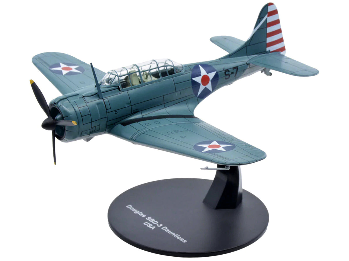 Douglass SBD-3 Dauntless Bomber Plane (United States Navy 1938) 1/72 Diecast Model