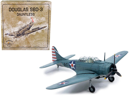 Douglass SBD-3 Dauntless Bomber Plane (United States Navy 1938) 1/72 Diecast Model