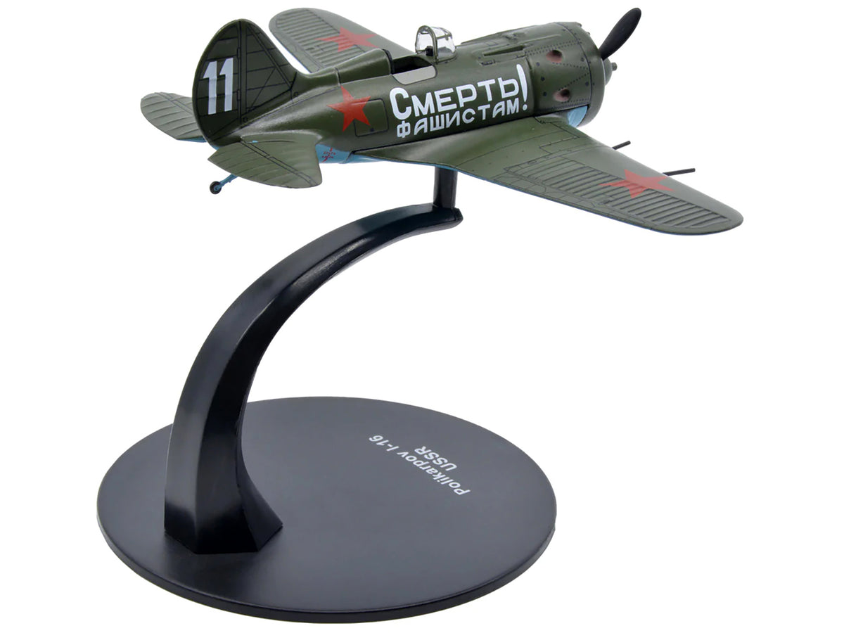 Polikarpov I-16 Fighter Plane (USSR 1933) 1/72 Diecast Model