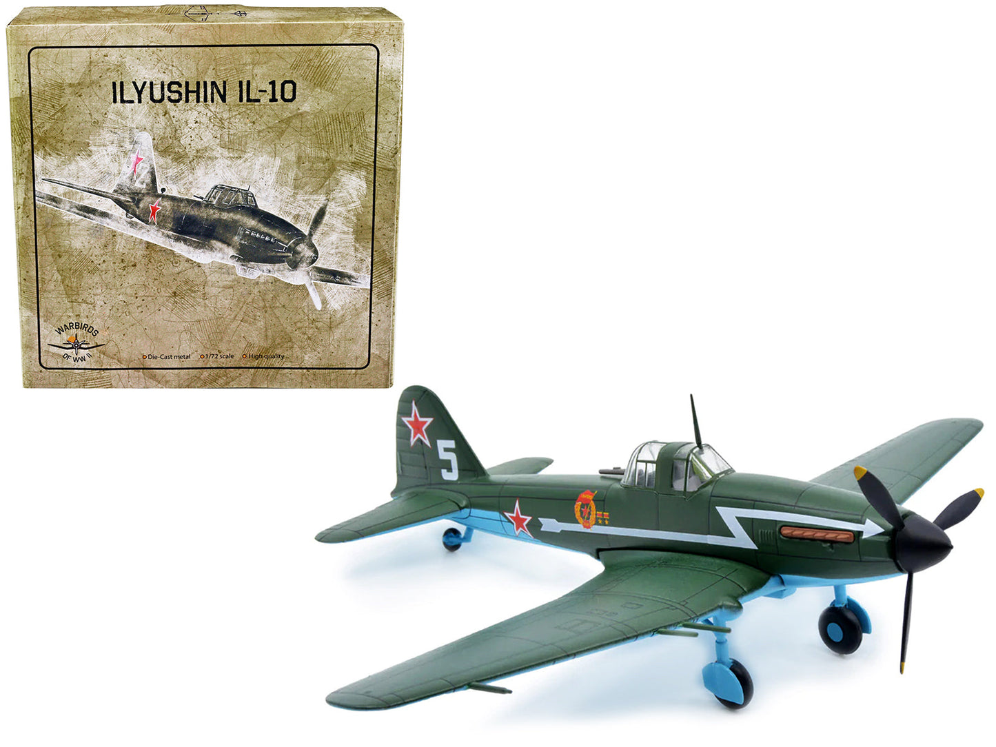 Ilyushin IL-10 Ground Attack Aircraft (USSR 1944) 1/72 Diecast Model