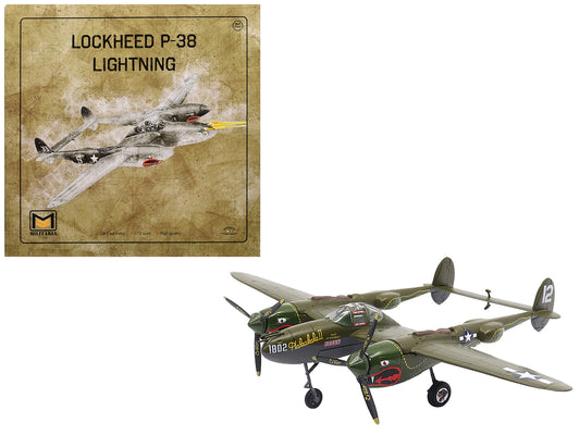 Lockheed P-38 Lightning Fighter Aircraft "Haleakala II 80th FG 459th FS Twin Dragons" (1944) United States Army Air Forces 1/72 Diecast Model