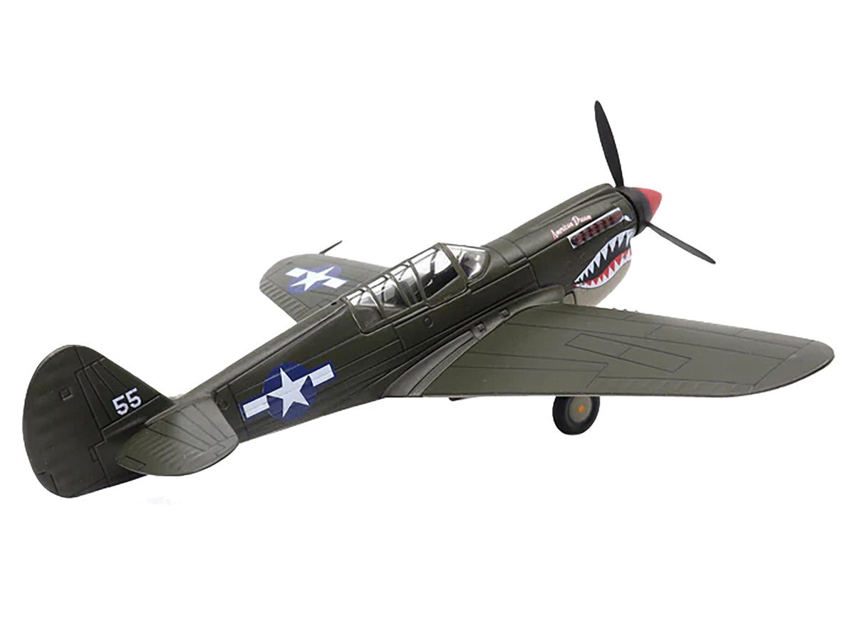 Curtiss P-40N Warhawk Fighter Aircraft "American Dream National Warplane Museum" United States Army Air Forces 1/72 Diecast Model